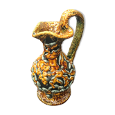 Old Pitcher or Sharp.  Ceramic pitcher. Pitcher with Anse.  Color - Blue Ecumes.  Diamètr