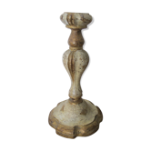 Bougeoir en bois peint