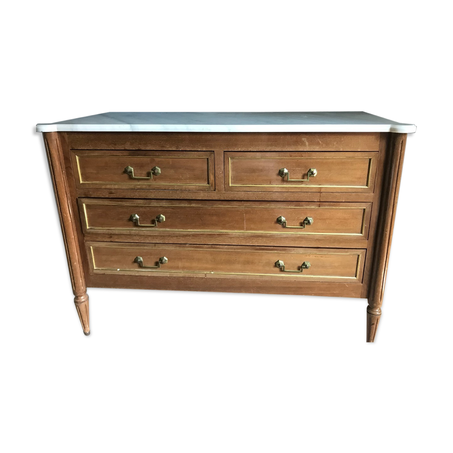 Louis xvi style mahogany chest of drawers