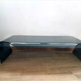 Table basse en verre fumé Calligaris