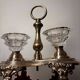Deux salières doubles cristal de Baccarat