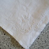 Handkerchief embroidered pouch AB