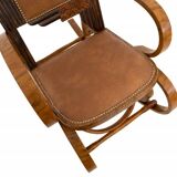 A pair of unique Art Deco rocking chairs, Poland, circa 1930.