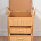 Small rattan chest of drawers