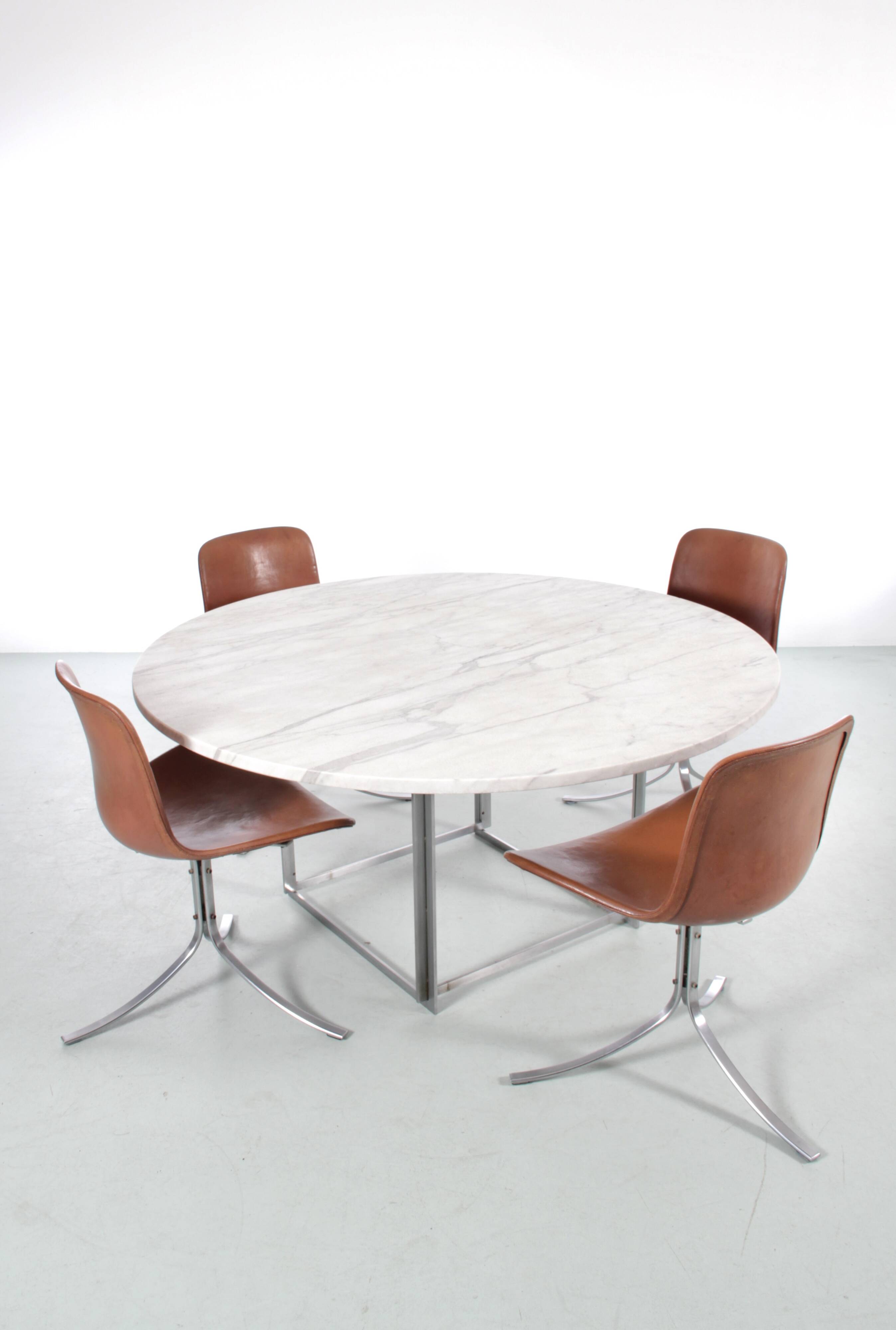 PK-54 Scandinavian dining table by Poul Kjaerholm for E. Kold Christense