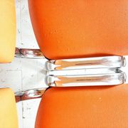 Chaises de bureau orange, années 1980