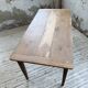 Table de ferme noyer pieds fuseaux 1950