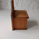 Wooden spice box and wall ceramic