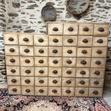 Magnificent wooden workshop cabinet.