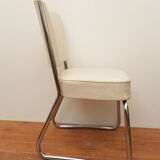 White skai armchair