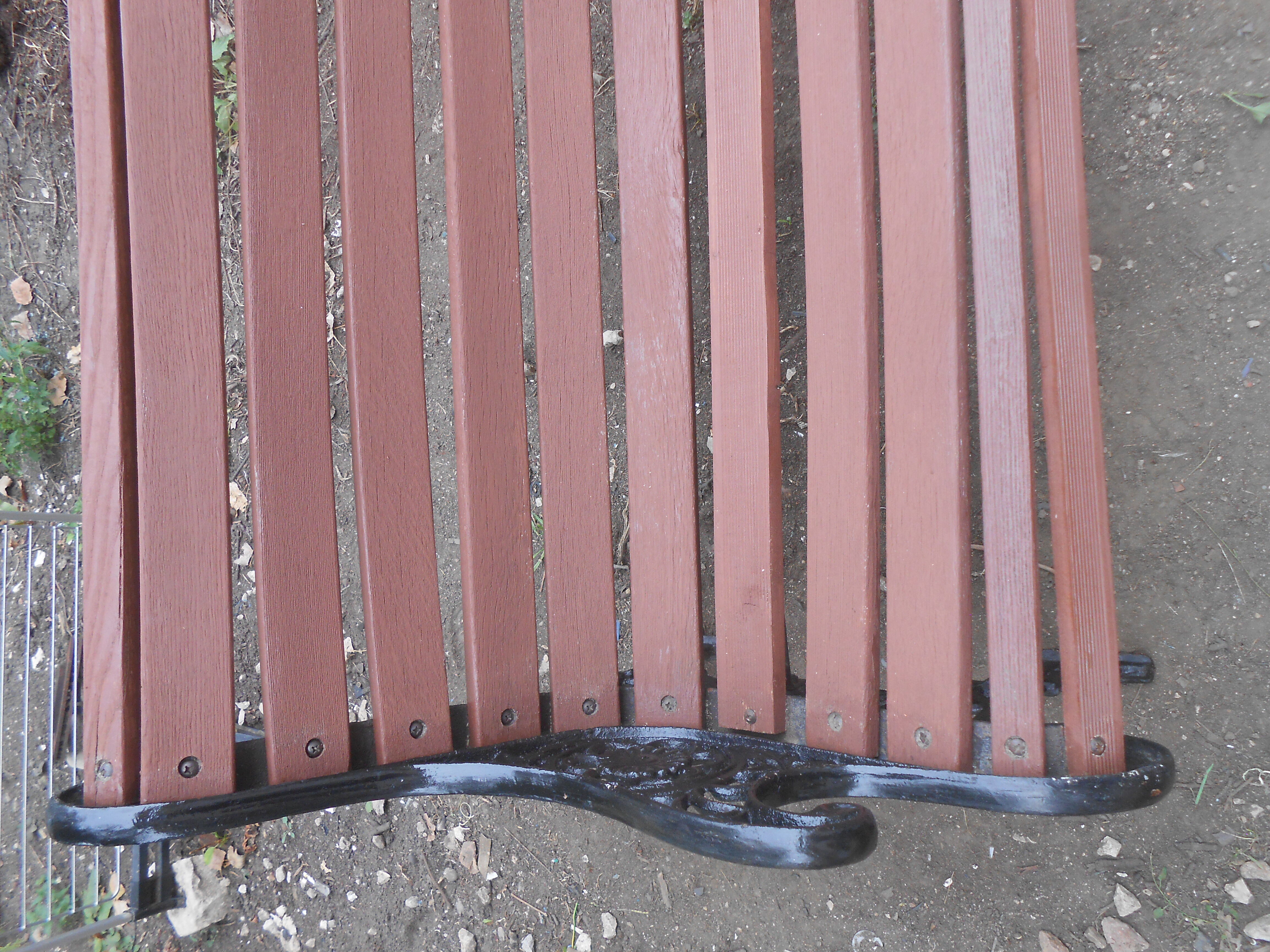 Victorian cast garden bench