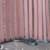 Victorian cast garden bench