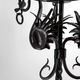 Important lampadaire en fer forgé à décor de dragons, Italie, vers 1900