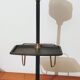 Black and gold ashtray magazine holder, mid-20th century