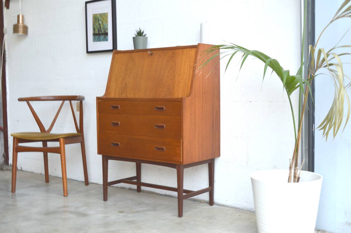 Teak secretary 77cm