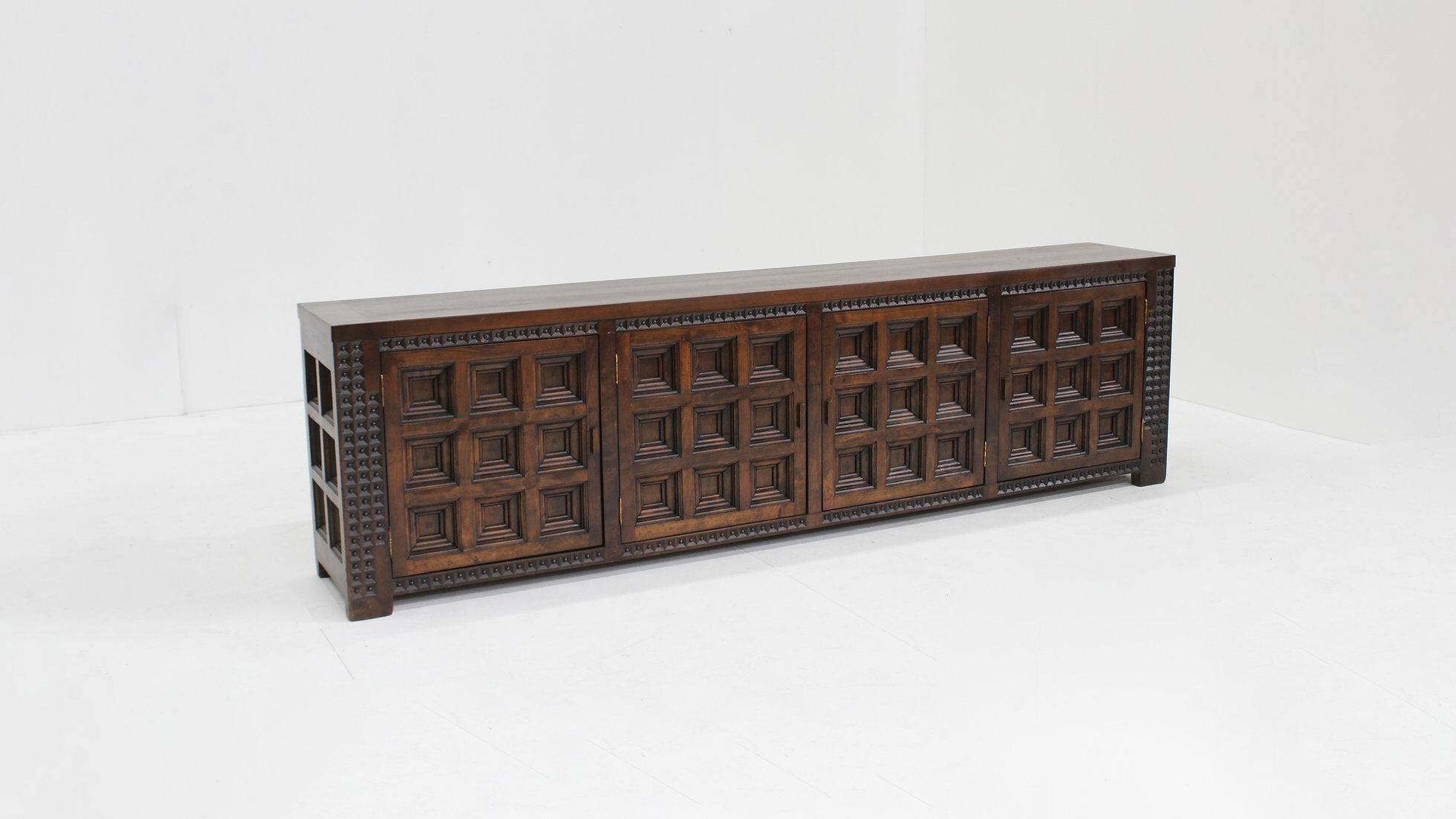 Spanish brutalist sideboard solid wood