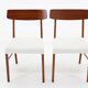 1960s Pair of Danish Teak Chairs, Restored