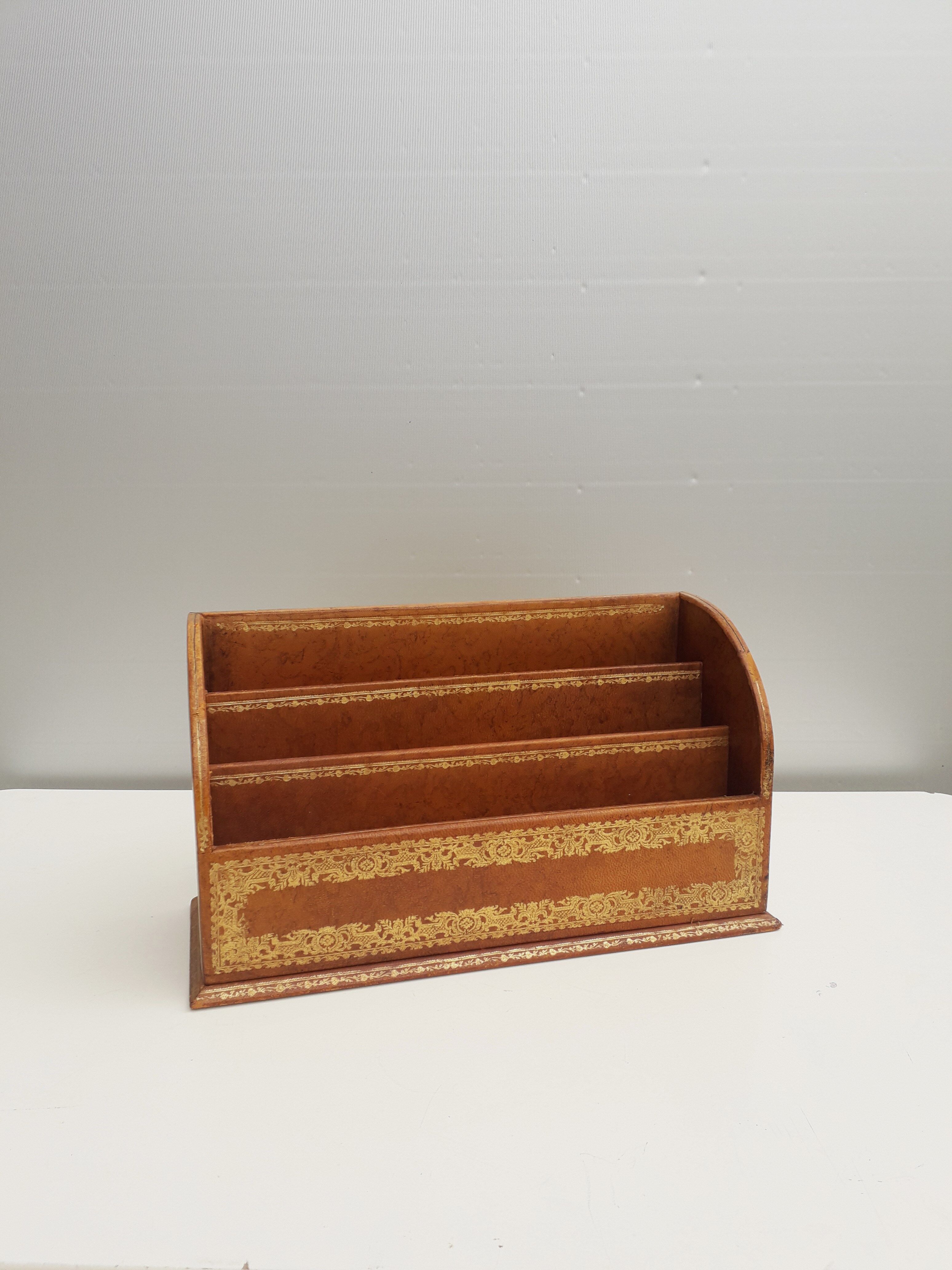 Office document holder - French leather - 1960