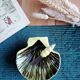 St-Clement shell-shaped butter dish and knife