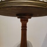 Two round tripod coffee tables louis xvi style