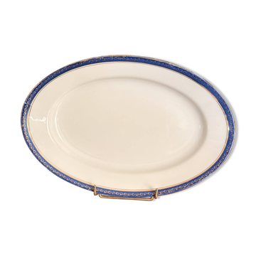 Old Oval Plate 34x23cm Limoges Porcelain Betoule & Legrand