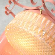 Mid-Century Intricate Italian Pink Wall Lamp, 1960s