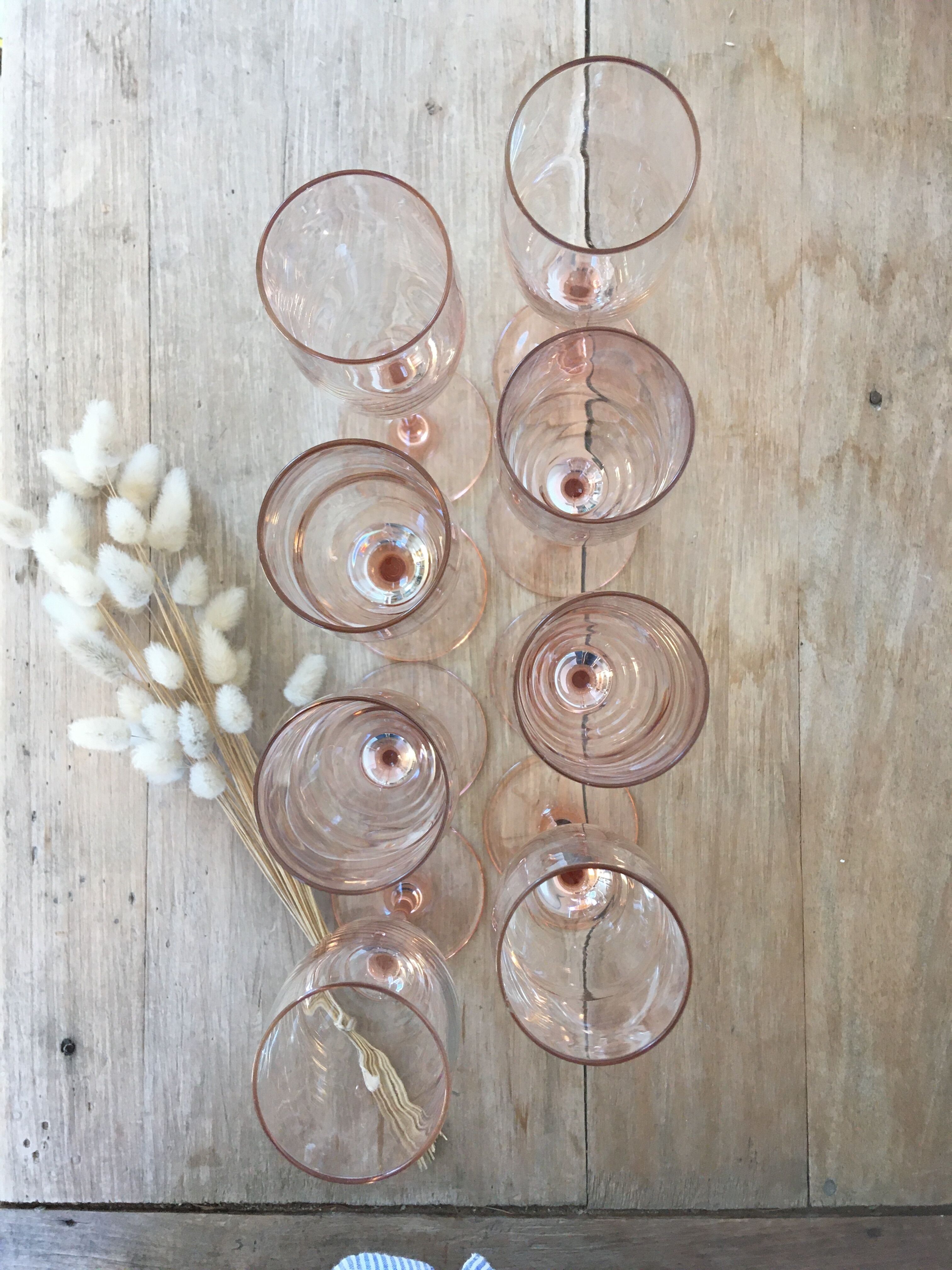 Champagne flutes Luminarc pied rose