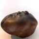 Brown Lacquered Ceramic Tulip Vase / Centerpiece by Giacomo Onestini