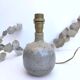 Lamp foot vintage ball ceramic stoneware