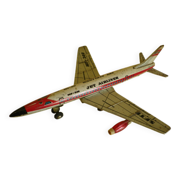 Airliner made of lithographed sheet metal, patina look - 1965 -