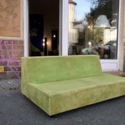 Superb vintage 70s two-seater retro space age sofa
