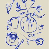 Naive Illustration giclee print, 50x70cm