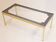 Vintage coffee table gold aluminium & star glass 1960s
