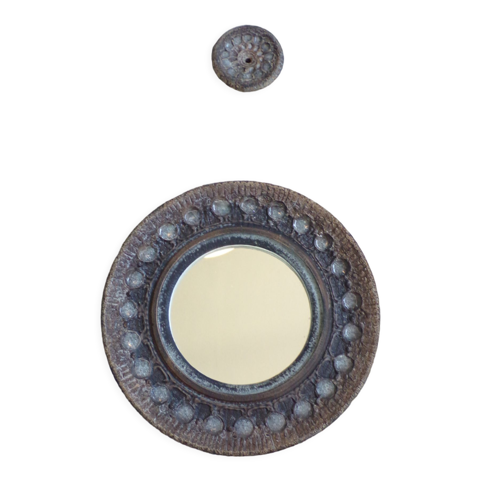 Vintage ceramic mirror