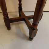 Vintage round oak sidetable