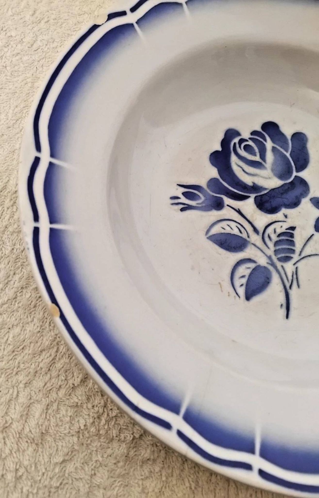 Ancienne Assiette Creuse Badonviller Vintage
