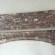 Antique veined red marble fireplace – 19th century