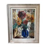 Huile sur toile Laborie Nature morte