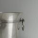 Antique champagne bucket in shiny silver metal