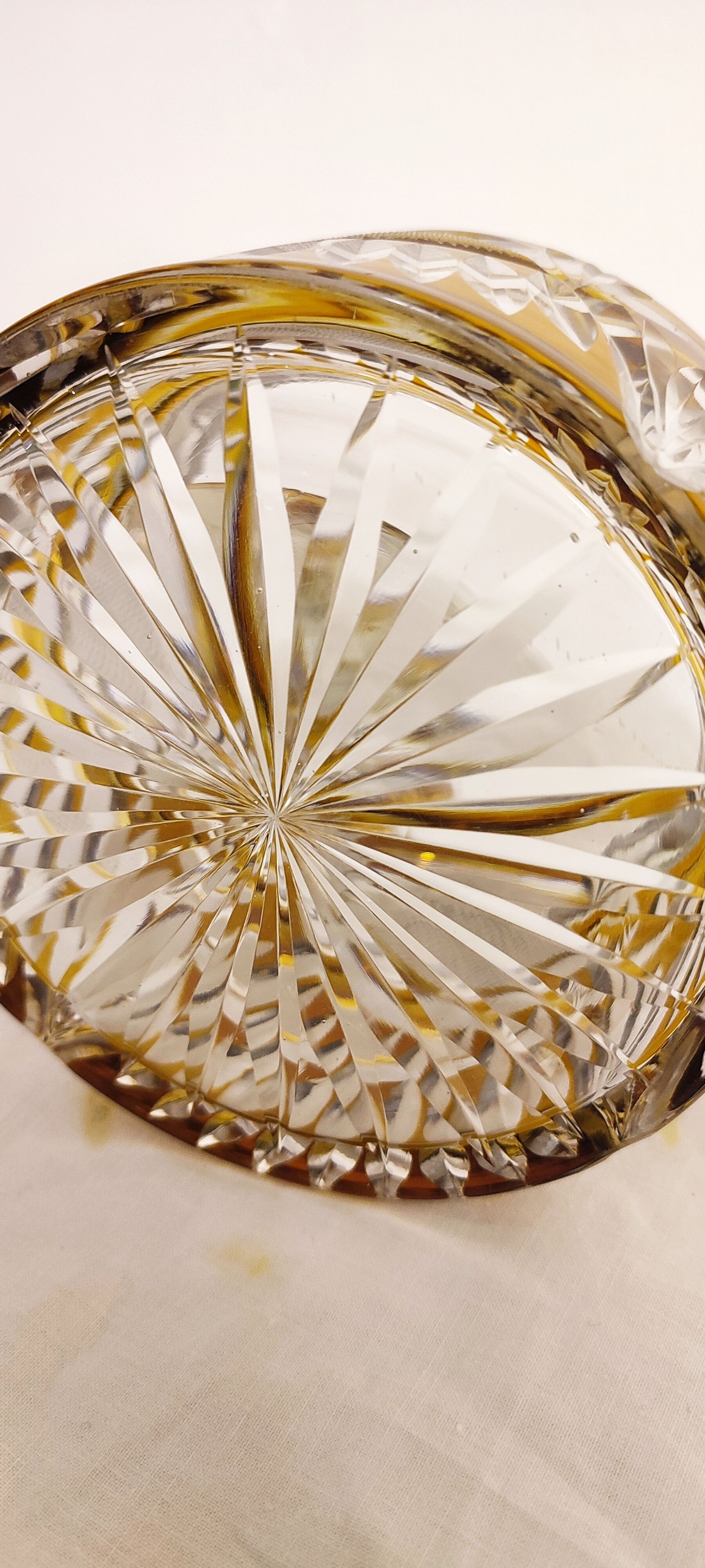 Bohemian glass box Czech Republic 1960s