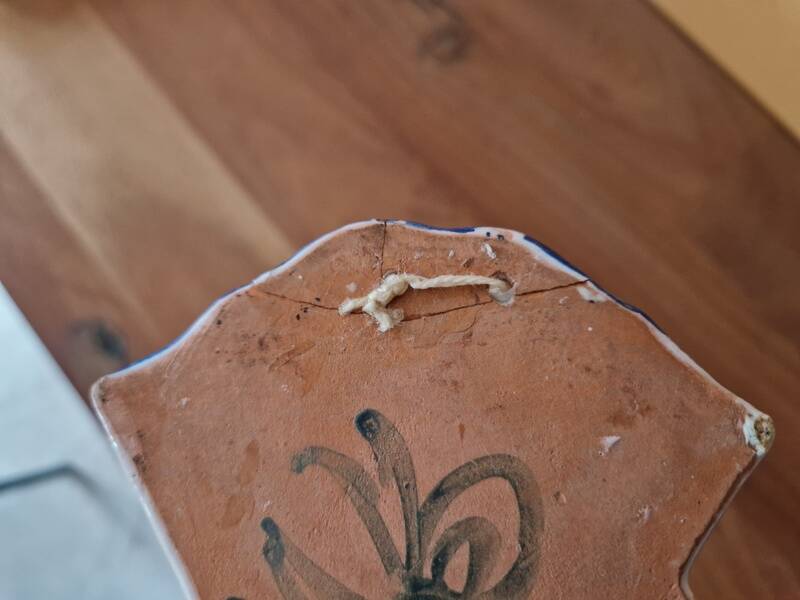 Pair of bouquet holders in Nevers earthenware - By Amand Hiver