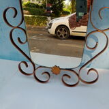 Wrought iron mirror 1960 117x46cm