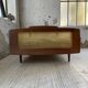 Roset SNA teak and cane bed, 1 person