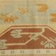 6x9 Terracotta & Cream Vintage Persian Rug, 199x290Cm