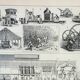 Gravure ancienne 1898, La fabrication du sucre, canne • Lithographie, Planche originale