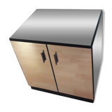 Petit meuble en verre miroir, France vers 1950