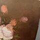 Painting on canvas pinks in a vase.