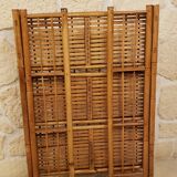 Vintage rattan folding shelf/bookcase
