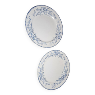 2 assiettes Rubis Boch frères