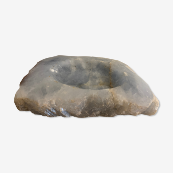 Light blue ashtray in natural stone